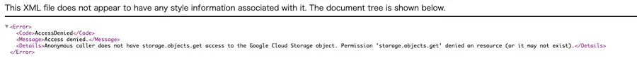 403 エラー：Anonymous caller does not have storage.objects.get access