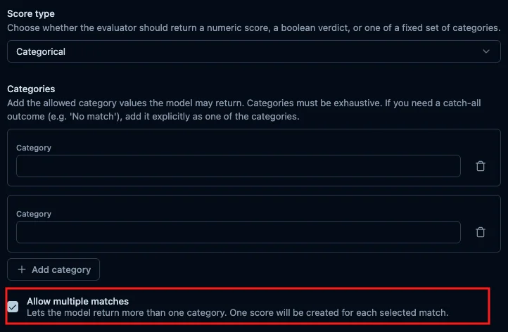 Allow multiple matches トグル